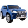 Masinuta electrica Lexus, 2 locuri, 4 motoare, Bluetooth, Albastru