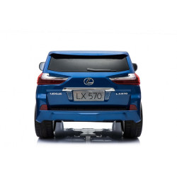 Masinuta electrica Lexus, 2 locuri, 4 motoare, Bluetooth, Albastru