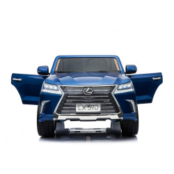 Masinuta electrica Lexus, 2 locuri, 4 motoare, Bluetooth, Albastru