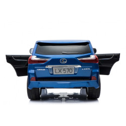 Masinuta electrica Lexus, 2 locuri, 4 motoare, Bluetooth, Albastru