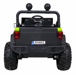 ATV electric Master Of Terain, off road, 12V, 2 scaune, roti spuma EVA, lumini, USB, volan cu butoane sonore, 122x80x85cm