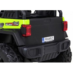 ATV electric Master Of Terain, off road, 12V, 2 scaune, roti spuma EVA, lumini, USB, volan cu butoane sonore, 122x80x85cm