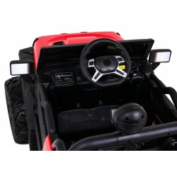 ATV electric Master Of Terain, off road, 12V, 2 scaune, roti spuma EVA, lumini LED, MP3, butoane sonore pe volan, 122x80x85cm