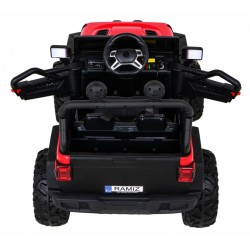 ATV electric Master Of Terain, off road, 12V, 2 scaune, roti spuma EVA, lumini LED, MP3, butoane sonore pe volan, 122x80x85cm