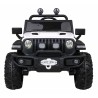 Masinuta electrica Master Of Terain, 4 motoare, roti spuma EVA, 2 locuri, Bluetooth, alb