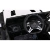 Masinuta electrica Master Of Terain, 4 motoare, roti spuma EVA, 2 locuri, Bluetooth, alb