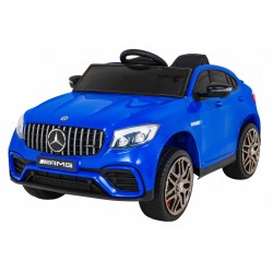 Masinuta electrica Mercedes 300S, 2 motoare, roti spuma EVA, albastru