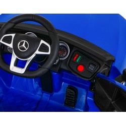 Masinuta electrica Mercedes 300S, 2 motoare, roti spuma EVA, albastru