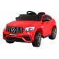 Masinuta electrica Mercedes GLC 63S, 4 motoare, roti spuma EVA, rosu
