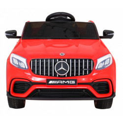 Masinuta electrica Mercedes GLC 63S, 4 motoare, roti spuma EVA, rosu
