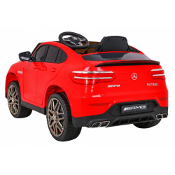 Masinuta electrica Mercedes GLC 63S, 4 motoare, roti spuma EVA, rosu