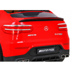 Masinuta electrica Mercedes GLC 63S, 4 motoare, roti spuma EVA, rosu