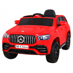 Masinuta electrica Mercedes BENZ M-Class, roti spuma EVA, 4 motoare, rosu