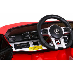 Masinuta electrica Mercedes BENZ M-Class, roti spuma EVA, 4 motoare, rosu