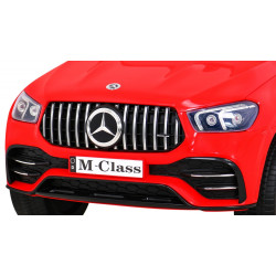 Masinuta electrica Mercedes BENZ M-Class, roti spuma EVA, 4 motoare, rosu