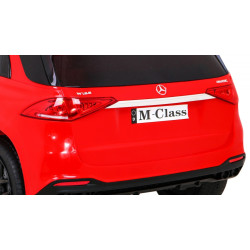 Masinuta electrica Mercedes BENZ M-Class, roti spuma EVA, 4 motoare, rosu