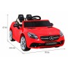 Masinuta electrica Mercedes Benz, sport, 4x35W, telecomanda, 3 viteze, roti EVA, suspensie spate, lumina, Bluetooth