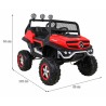 Masinuta electrica Mercedes BENZ UNIMOG, 12V, off road, roti spuma EVA, lumini LED, MP3, USB, sarcina 30 kg, 102x65x84cm