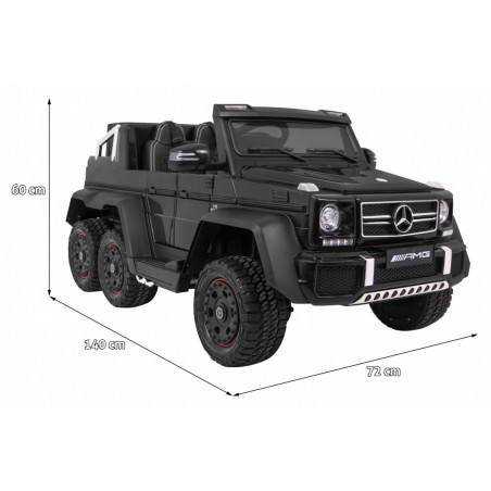 Masinuta electrica Mercedes, 4 motoare, 2 scaune, roti EVA, negru