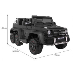 Masinuta electrica Mercedes, 4 motoare, 2 scaune, roti EVA, negru