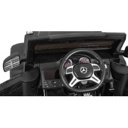 Masinuta electrica Mercedes, 4 motoare, 2 scaune, roti EVA, negru