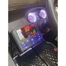 Masinuta electrica Mercedes, 4 motoare, 2 scaune, roti EVA, negru