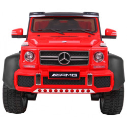 Masinuta electrica Mercedes, rosu, 6x6, Bluetooth, roti cauciuc
