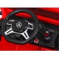Masinuta electrica Mercedes, rosu, 6x6, Bluetooth, roti cauciuc