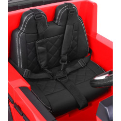 Masinuta electrica Mercedes, rosu, 6x6, Bluetooth, roti cauciuc