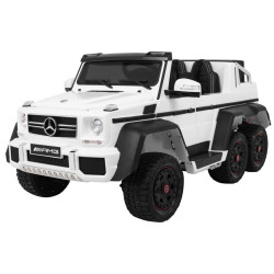 Masinuta electrica Mercedes, 6x6, roti cauciuc, 2 locuri, Bluetooth