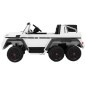 Masinuta electrica Mercedes, 6x6, roti cauciuc, 2 locuri, Bluetooth