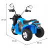 Mini Motocicleta electrica, Mercedes-Benz ZETROS, 12V/10Ah, 3 viteze, roti spuma EVA, lumina LED, comutator, portbagaj