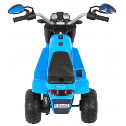 Mini Motocicleta electrica, Mercedes-Benz ZETROS, 12V/10Ah, 3 viteze, roti spuma EVA, lumina LED, comutator, portbagaj