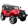Masinuta electrica Jeep Raptor Drifter 4x4, roti spuma EVA, 4 motoare, 2 locuri, Bluetooth, rosu