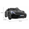 Masinuta electrica, Bluetooth, 2 locuri, negru