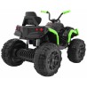 ATV Quad electric, roti pneumatice, Bluetooth, Negru/Verde