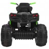 ATV Quad electric, roti pneumatice, Bluetooth, Negru/Verde