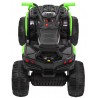 ATV Quad electric, roti pneumatice, Bluetooth, Negru/Verde