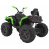 ATV Quad electric, roti pneumatice, Bluetooth, Negru/Verde