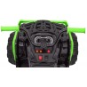 ATV Quad electric, roti pneumatice, Bluetooth, Negru/Verde