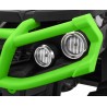 ATV Quad electric, roti pneumatice, Bluetooth, Negru/Verde