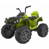 ATV electric copii, 2 motoare, roti spuma EVA, verde