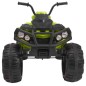 ATV electric copii, 2 motoare, roti spuma EVA, verde