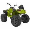 ATV electric copii, 2 motoare, roti spuma EVA, verde