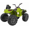 ATV electric copii, 2 motoare, roti spuma EVA, verde