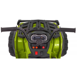 ATV electric copii, 2 motoare, roti spuma EVA, verde