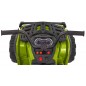 ATV electric copii, 2 motoare, roti spuma EVA, verde