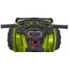 ATV electric copii, 2 motoare, roti spuma EVA, verde