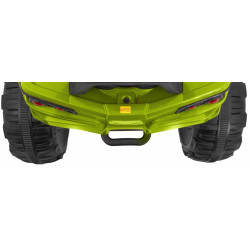 ATV electric copii, 2 motoare, roti spuma EVA, verde