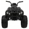 ATV electric, roti spuma EVA, 2 motoare, negru
